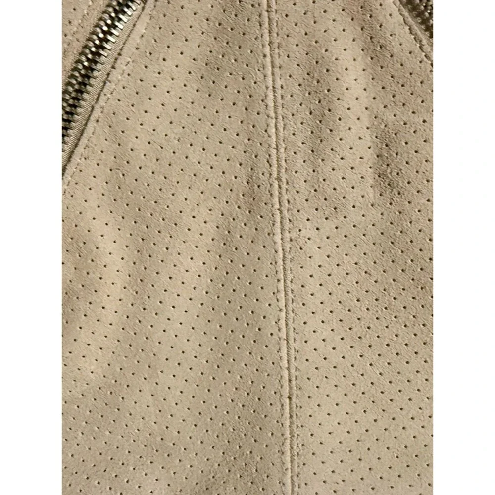 NWT Old Navy Perforated Suede Hobo Bag - Moto Studded Shoulder Bag - Beige